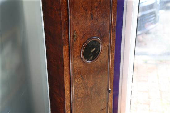 Thomas Ingram of London. An early 18th century walnut and seaweed marquetry eight day longcase clock, H.7ft 2in.